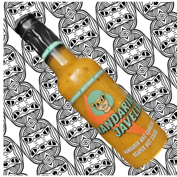 Mandarin Javelin Hot Sauce - Carolina Reaper & Lemon Basil